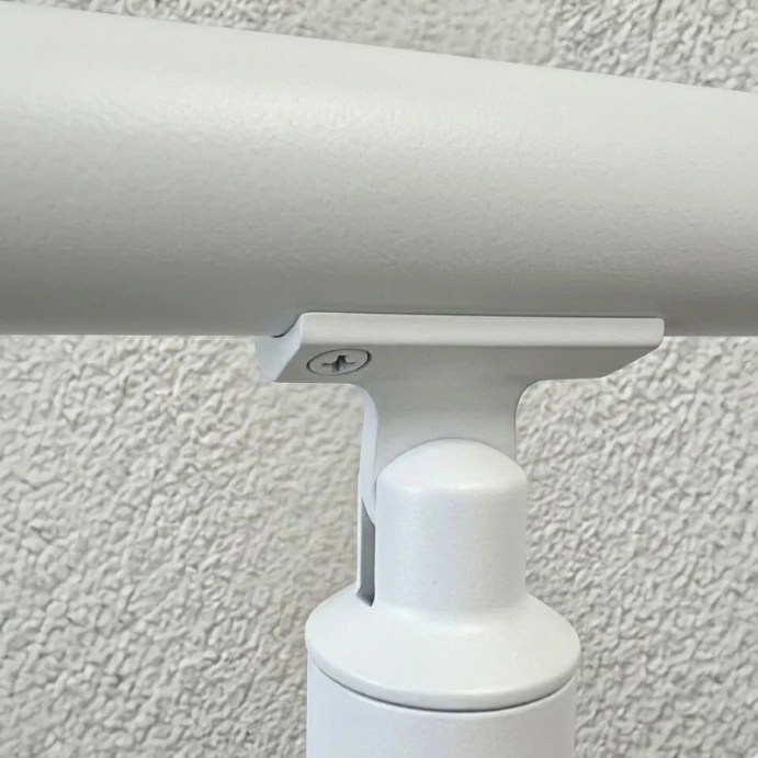 FIVE Railing Blanc, Garde-corps 5 tubes, fixation latérale