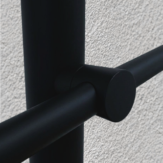 FIVE Railing Noir, Poteau prémonté garde-corps fixation à plat