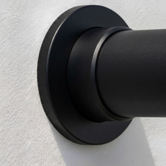 Platine murale Ø40 mm [Noir]
