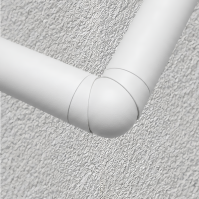 FIVE Railing Blanc, Coude articulé de main-courante Ø40 mm