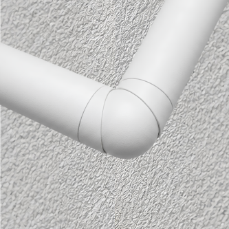 FIVE Railing Blanc, Coude articulé de main-courante Ø40 mm
