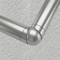 SECO Gris Inox, Coude articulé de main-courante Ø40 mm