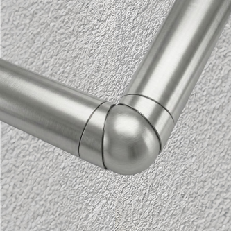 SECO Gris Inox, Coude articulé de main-courante Ø40 mm