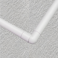 FIVE Railing Blanc, Coude articulé de tube Ø16 mm