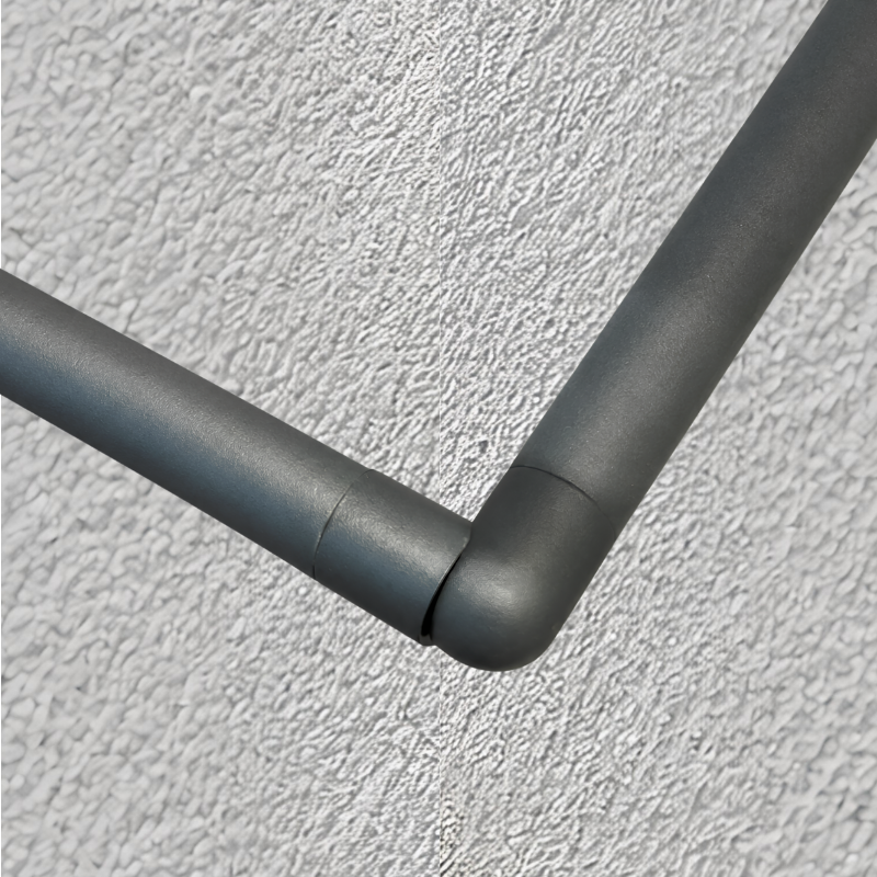 Coude articulé de tube Ø16 mm [Anthracite]