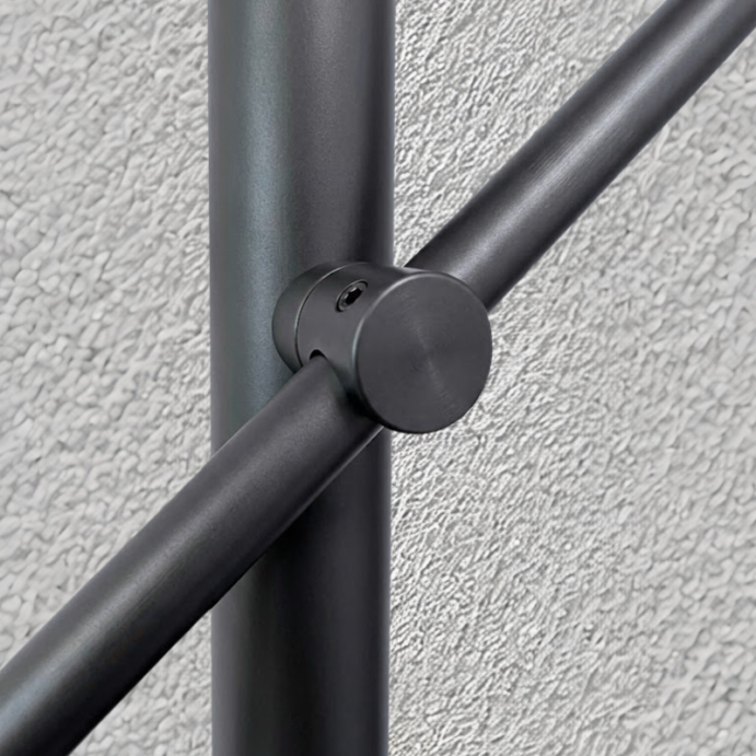 FIVE Railing Anthracite,Poteau prémonté garde-corps,fixation latérale