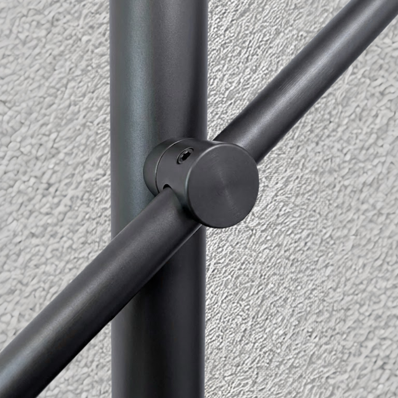 FIVE Railing Anthracite,Poteau prémonté garde-corps,fixation latérale