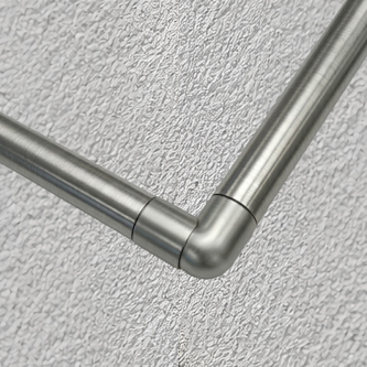 SECO Gris Inox, Coude articulé de tube Ø16 mm