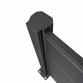 MCFENCE Anthracite, Poteau clôture multiangle à platine [H 1.55m]