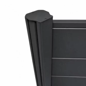 MCFENCE Anthracite, Poteau clôture multiangle à sceller [H 0.95m]