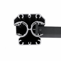 MCFENCE Anthracite, Poteau clôture multiangle à sceller [H 0.95m]