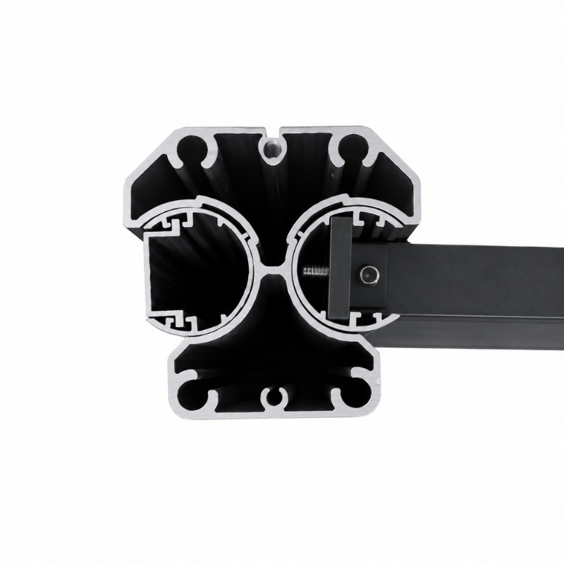 MCFENCE Anthracite, Poteau clôture multiangle à sceller [H 0.95m]