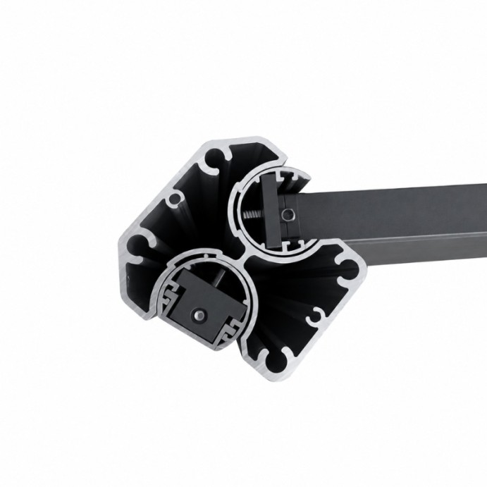 MCFENCE Anthracite, Poteau clôture multiangle [H 0.65m]