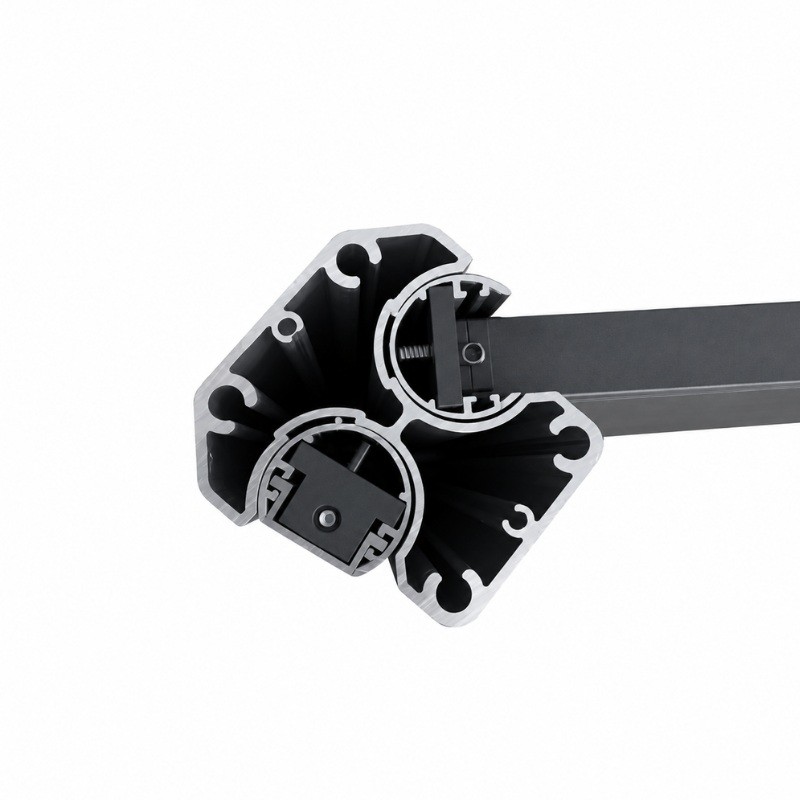 MCFENCE Anthracite, Poteau clôture multiangle [H 2.40m]