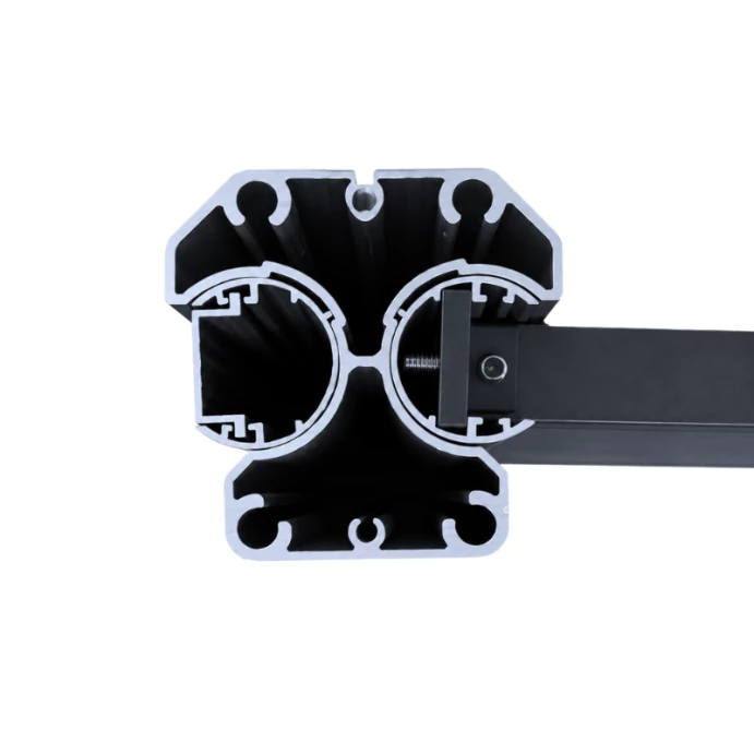 MCFENCE Anthracite, Poteau clôture multiangle à platine [H 0.65m]