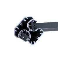 MCFENCE Anthracite, Poteau clôture multiangle à sceller [H 0.65m]