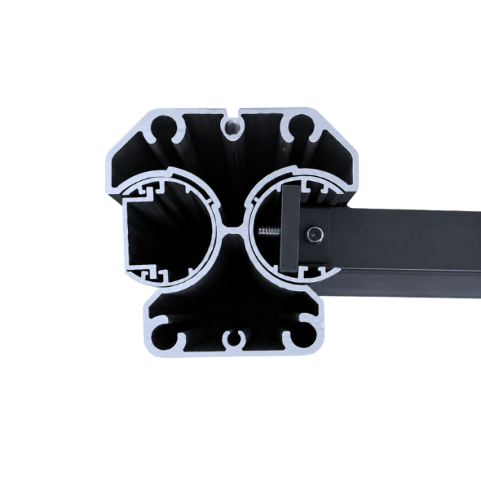 MCFENCE Anthracite, Poteau clôture multiangle à sceller [H 1.85m]