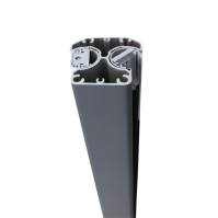 MCFENCE Anthracite, Poteau clôture multiangle [H 0.65m]