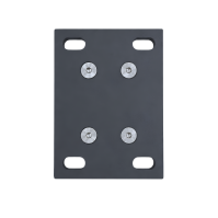 MCFENCE Anthracite, Platine pour poteau clôture multiangle