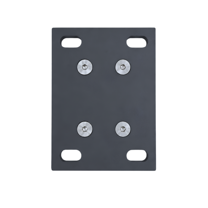 MCFENCE Anthracite, Platine pour poteau clôture multiangle