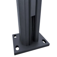 MCFENCE Anthracite, Platine pour poteau clôture multiangle