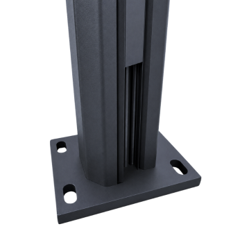 MCFENCE Anthracite, Platine pour poteau clôture multiangle