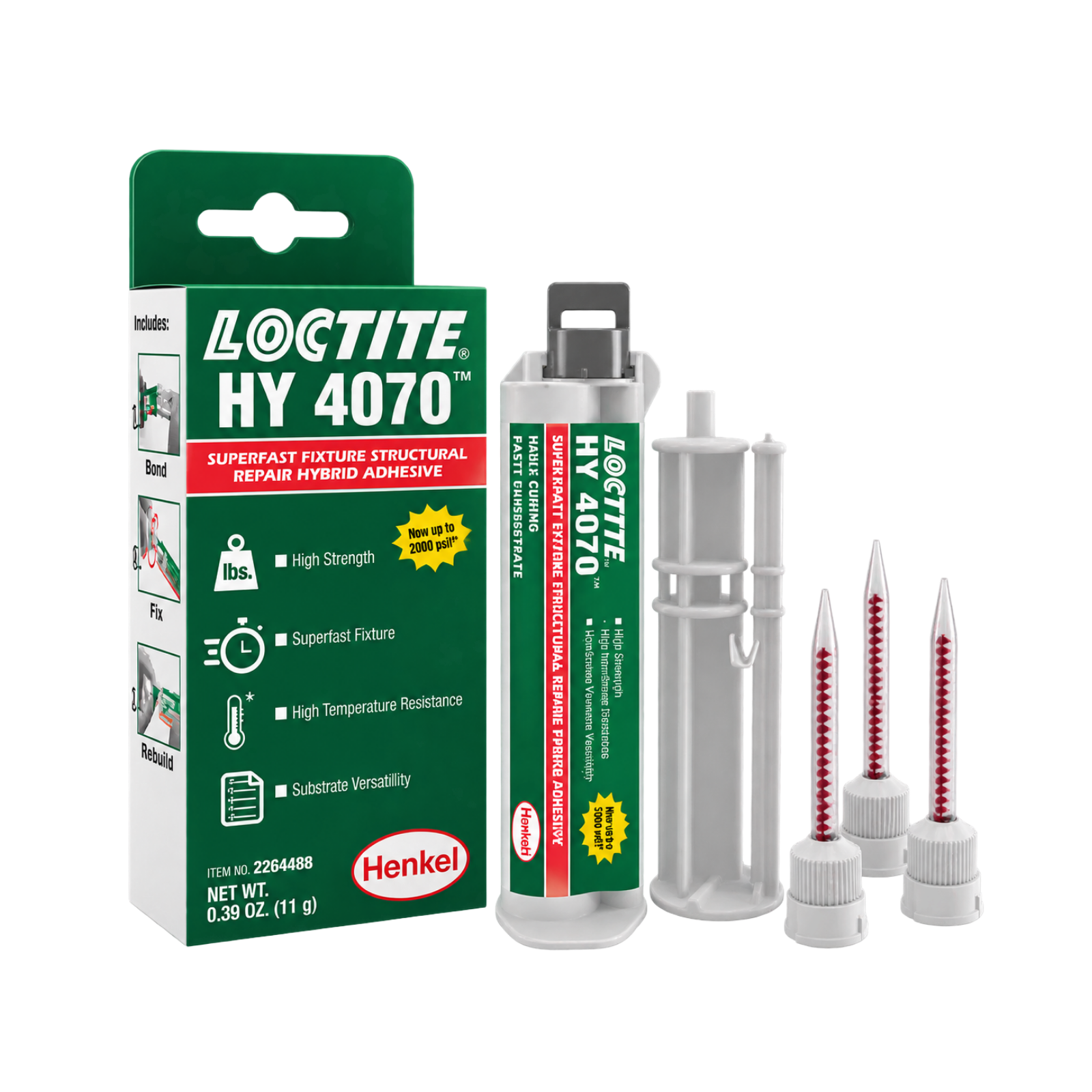 LOCTITE, Colle HY 4070 Transparent 11g pour Aluminium