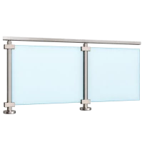 ECO Square, Garde-corps plexiglass, fixation à plat