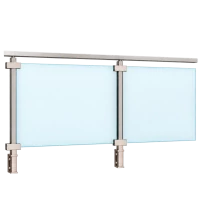 ECO Square, Garde-corps plexiglass, fixation latérale