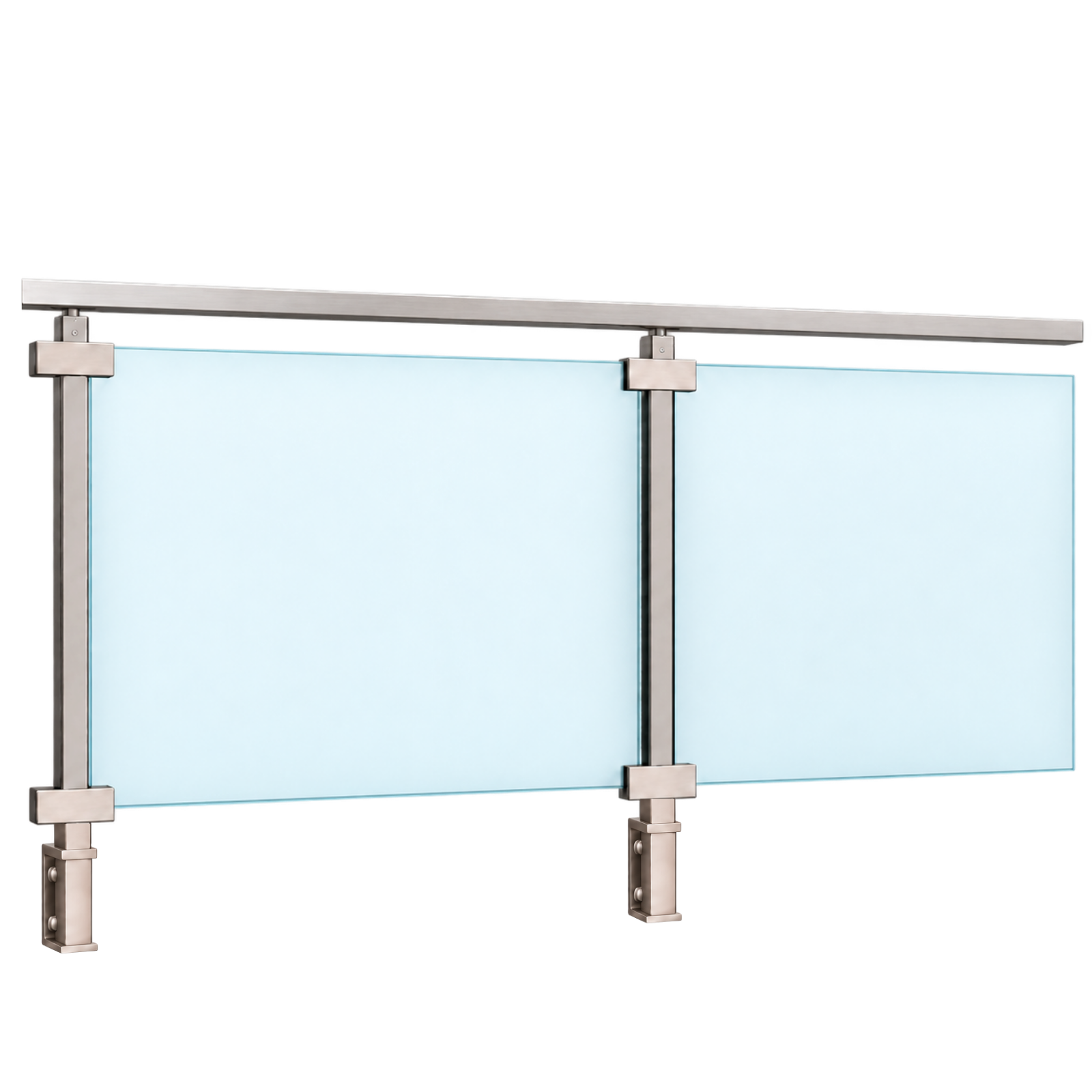 ECO Square, Garde-corps plexiglass, fixation latérale