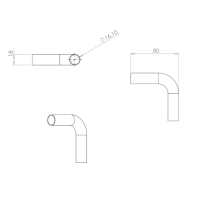 ECO Round, Coude 90° pour tube Ø16 mm