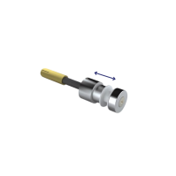 ELEGANT AL50, Point de fixation pour verre (Round)