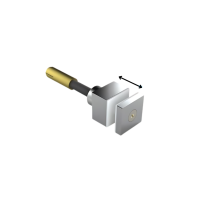 ELEGANT AL50, Point de fixation pour verre (Square)