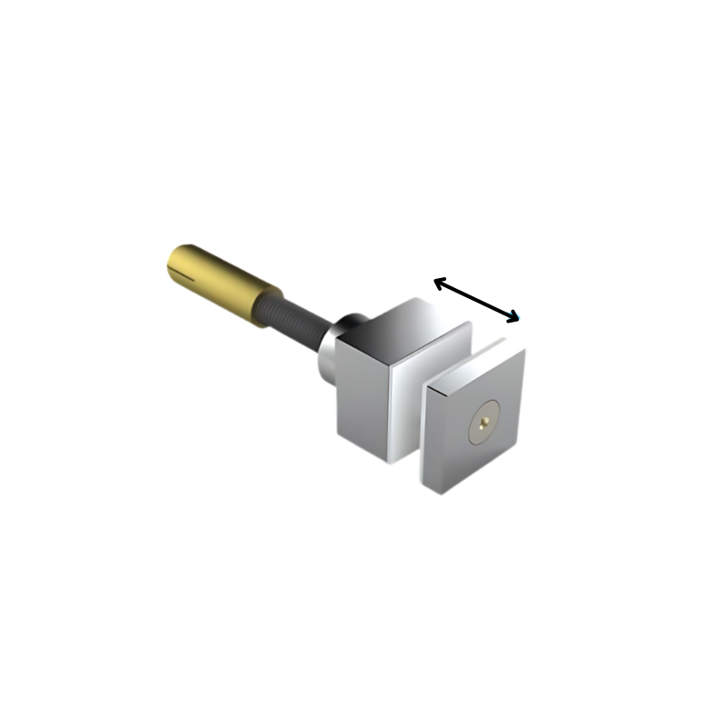 ELEGANT AL50, Point de fixation pour verre (Square)